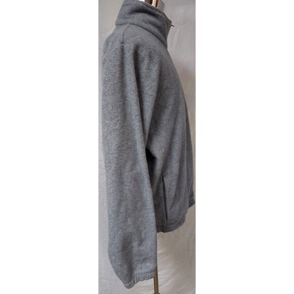 Nautica Competition Mens Large Grey 1/4 Zip Fleece Logo Pullover Jacket - Picture 7 of 11